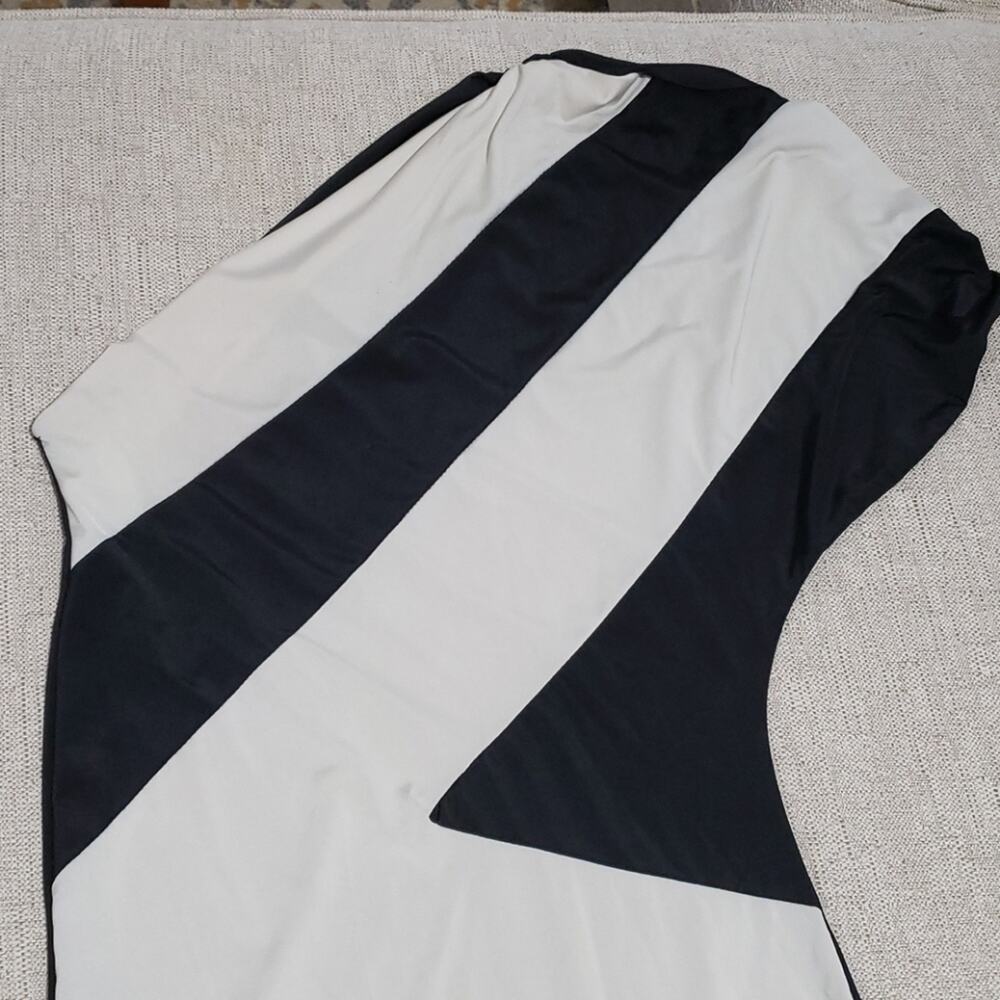 Wet Seal Vintage Y2K One Shoulder Geometric Colorblock Bodycon Mini Dress Size S